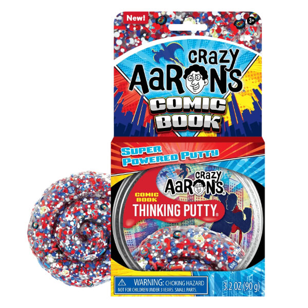 Crazy Aaron's Thinking Putty-Comic Book-4 Inch Tin