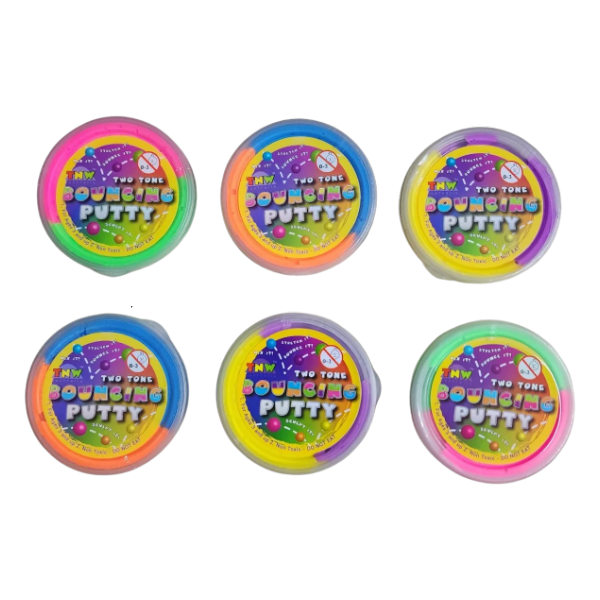 two tone bouncing putty tubs-fun fidgets