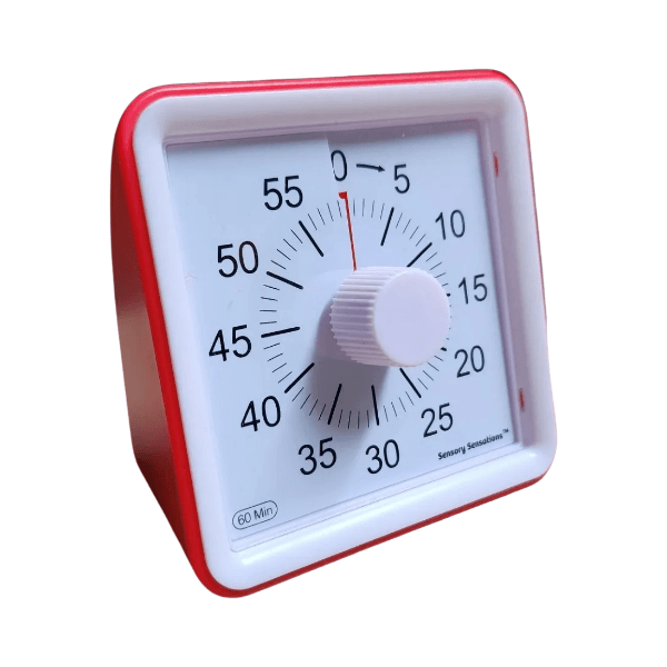 red visual countdown timer-fun fidgets