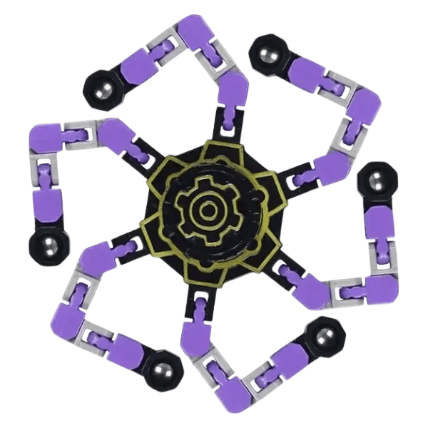 purple wacky track fidget spinner-fun fidgets