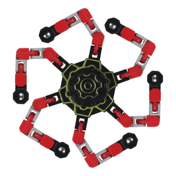 red wacky track fidget spinner-fun fidgets