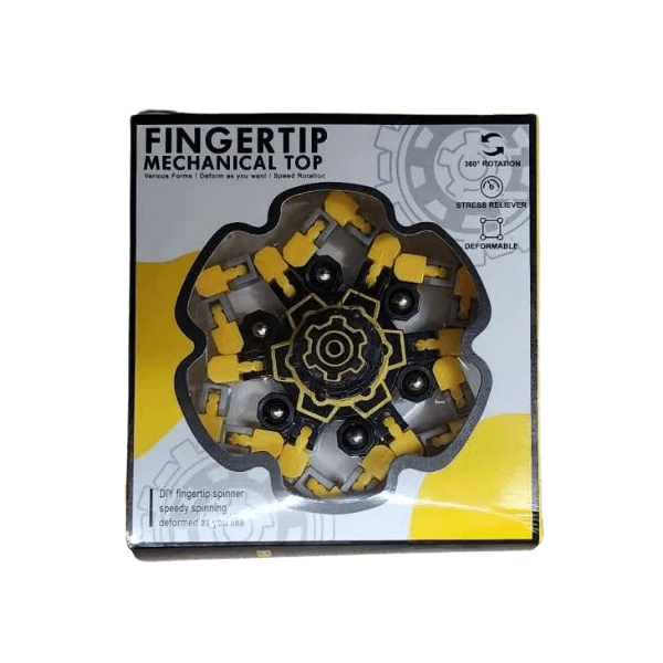yellow wacky track fidget spinner-fun fidgets