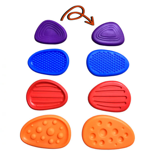 Textured Worry Stones-4pk