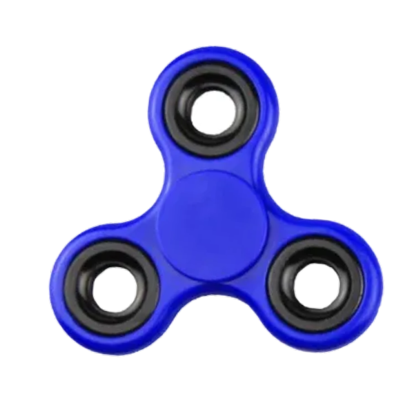 blue fidget spinner-fun fidgets