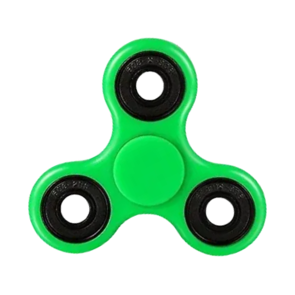 green fidget spinner-fun fidgets