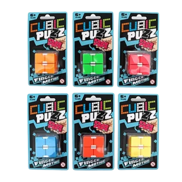 neon infinity cubes in packets-fun fidgets