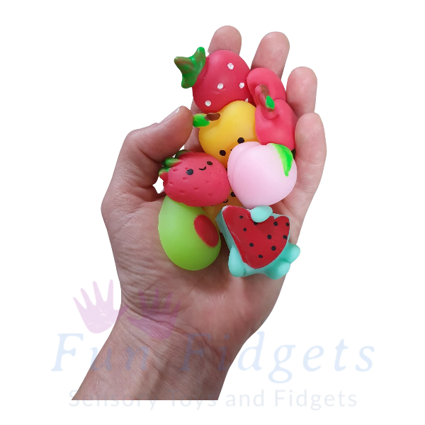 mochi fruit friends in a hand-fun fidgets