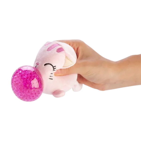 4 varieties of plush animal squish balls-fun fidgets