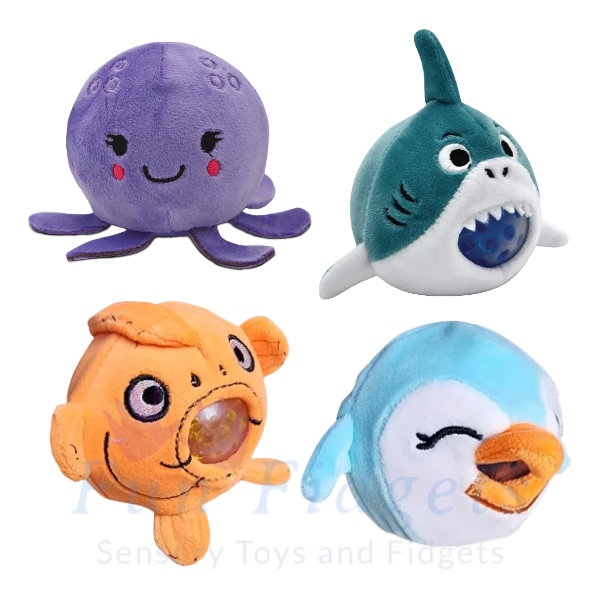 plush sea animal squish balls-fun fidgets