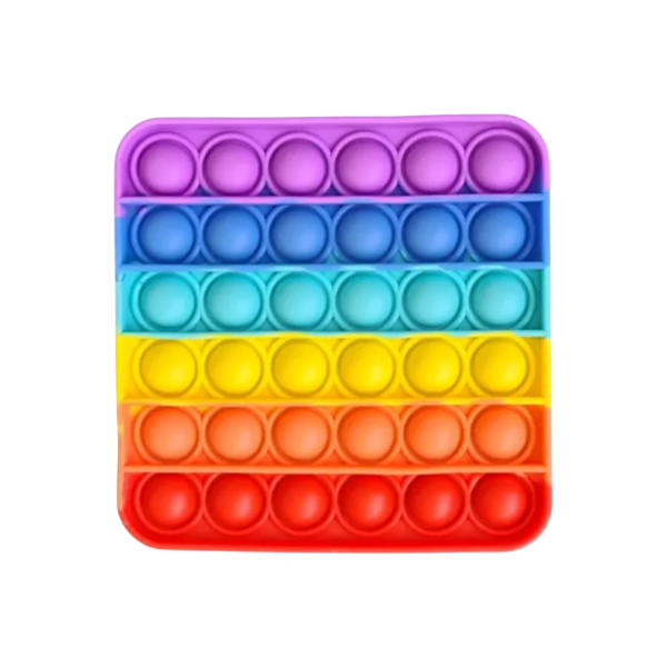 square rainbow pop it fidget-fun fidgets