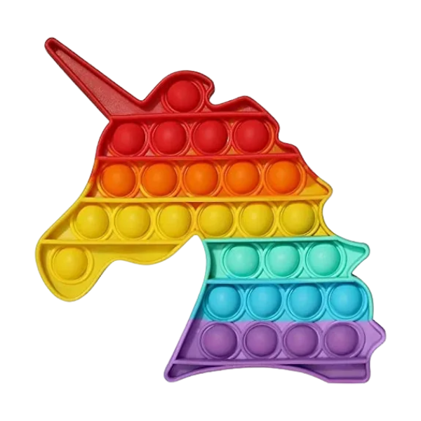 rainbow unicorn pop it fidget-fun fidgets