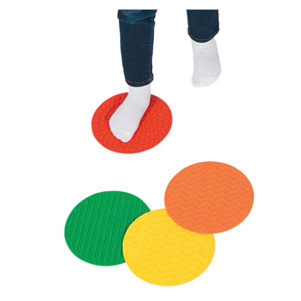 4 sensory genius sensory mats showing the different textures and colours-fun fidgets