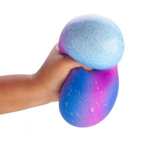 smooshos jumbo galaxy ball being squeezed-fun fidgets