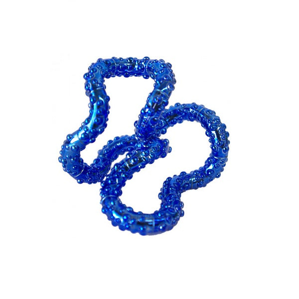 blue tangle jnr metallic textured uncoiled-fun fidgets