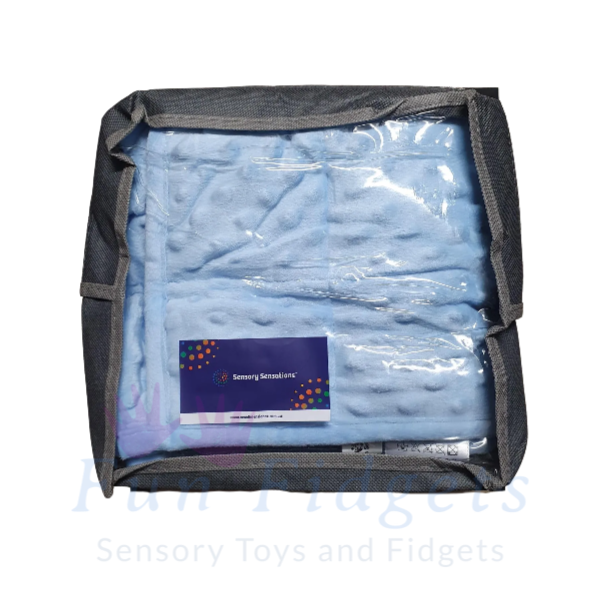 blue sensory sensations weighted lap blanket-fun fidgets
