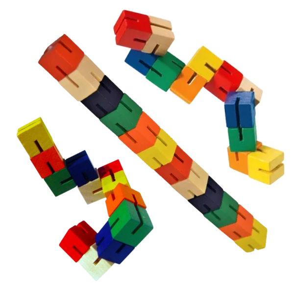 Wooden Twist & Lock Blocks