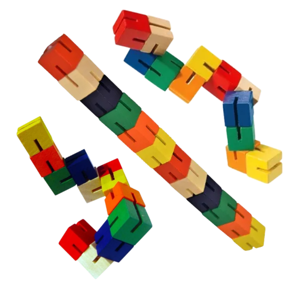 wooden twist n lock blocks-fun fidgets